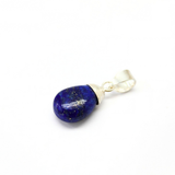 Lapis Lazuli, Dew Crystal Drop silver pendant