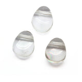 Rock crystal necklace with silver or gold plated chain