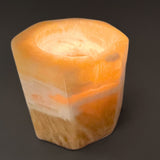 Kalcit orange, sexkantig ljuslykta