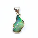 Opal natural form, set in silver