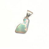 Opal larger stone in sterling silver pendant