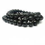 Agat svart, armband 8 mm