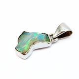 Opal natural form, set in silver