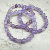 Ametist fri form trumlad armband