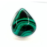 Malachite, top class silver ring