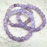Ametist fri form trumlad armband