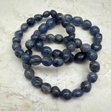 Iolit, trumlat armband