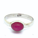 Rubin silverring