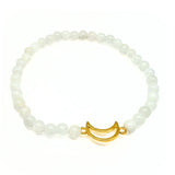 Moonstone, tumbled bracelet