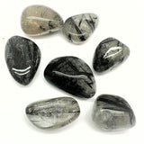Rutile quartz with black rutiles gross