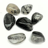 Rutile quartz with black rutiles gross