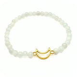 Moonstone, tumbled bracelet