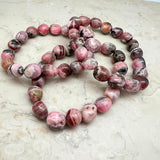 Rodokrosit, trumlat armband