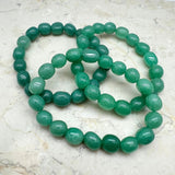 Aventurine, tumbled stone bracelet