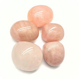 Rose quartz, tumbled stone