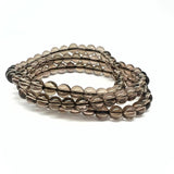 Rökkvarts, armband med 6 mm pärlor AA kvalité