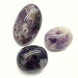 Amethyst, banded amethyst tumbled stone