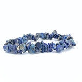 Lapis lazuli A kvalité chipsarmband
