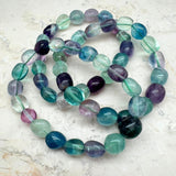 Fluorite tumbled bracelet