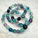 Fluorite tumbled bracelet