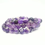 Ametist chevron, armband 8 mm