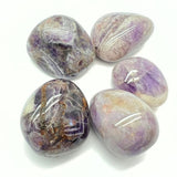 Amethyst, banded amethyst tumbled stone