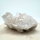 Candle rock crystal cluster