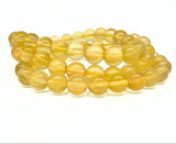 Fluorit gul armband 8 mm