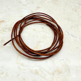 Läderrem, ljus brun 1,5 mm