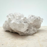 Candle rock crystal cluster