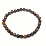 Bronsit, rund 6 mm stenarmband