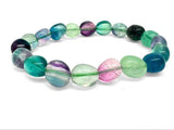 Fluorite tumbled bracelet