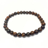 Bronsit, rund 6 mm stenarmband