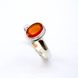 Karneol, silverring