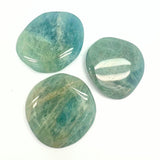 Aquamarine, cut palmstone AA quality