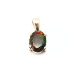 Opal larger stone in sterling silver pendant