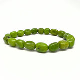 Jade, tumbled bracelet