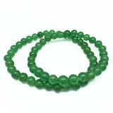 Malaiji jade värivahvistettu rannekoru 6 mm kahta kokoa