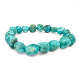 Larimar armband med trumlade stenar