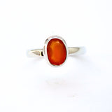 Karneol, silverring