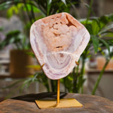 Rosa ametist slipad skiva