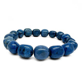 Dumortierit, trumlat armband