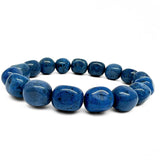 Dumortierit, trumlat armband