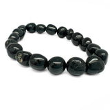 Tourmaline black tumbled stone bracelet