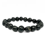 Tourmaline black tumbled stone bracelet