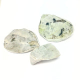 Rainbow moonstone, one side polished slab
