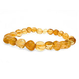 Citrin, fri form sten armband