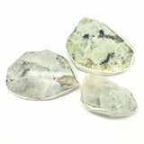 Rainbow moonstone, one side polished slab