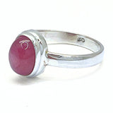 Rubin - stjärnrubin i silverring