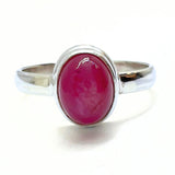 Rubin - stjärnrubin i silverring